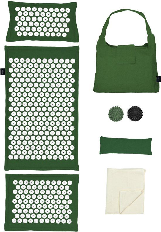LifeGoods Acupressuur Mat Eco - Groen/Wit