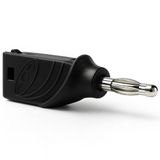 Velleman Banana plug 4mm stapelbaar - Zwart