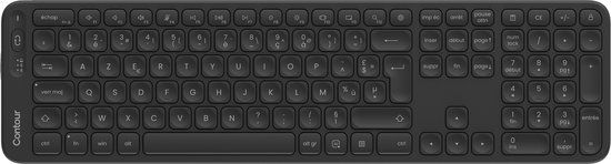Contour Design Balance Toetsenbord Kantoor RF-draadloos + Bluetooth AZERTY Frans Zwart