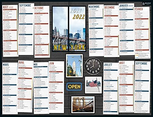 Schoolkalender voor jongeren, 32 x 42 cm BOUCHUT