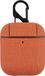 By Qubix AirPods 1/2 hoesje - Hard Case - Oranje - Linnen patroon