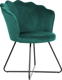 LOVELOCK - Retro Fauteuil - Groen Fluweel - Beliani