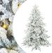 vidaXL Kunstmatige Hinged Kerstboom Wit 180 cm PVC en Staal