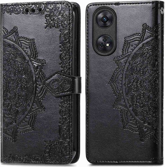 iMoshion Hoesje Oppo Reno 8T 4G - Book Case - Zwart - Met Pasjeshouder