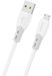 Dudao Kabel L25SM 3A USB-A - micro USB met zachte siliconenomslag, 1 meter - blanc