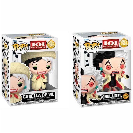101 Dalmatians Funko Pop! Cruella De Vil (Chase Edition possible!) vinylfiguur 1663