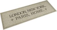 vidaXL Keukenmat wasbaar home-tekst 60x180 cm fluweel