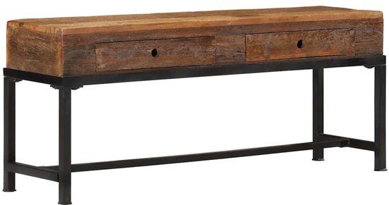 vidaXL Tv-meubel 110x30x46 cm massief gerecycled hout