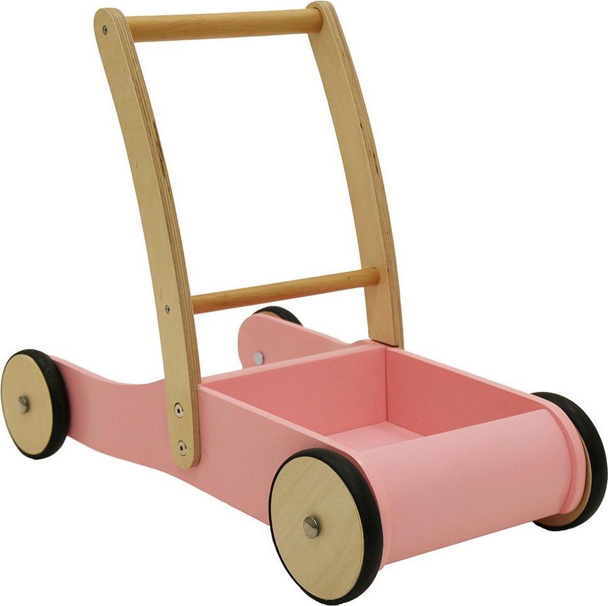 Bandits & Angels Little Walker Loopwagen Retro Roze - Hout - Roze - 2021