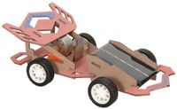 Egmont Toys houten raceauto speelgoed met zonnepaneel