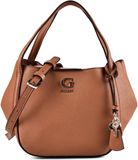 GUESS Coleen Satchel Handtas Schoudertas Caramel Bruin