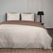 Superieur Dekbedovertrek Twin Face – Creme / Taupe - 100% Katoen - 200x200/220cm Tweepersoons