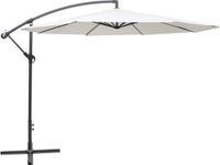 vidaXL Zweefparasol 3,5 m zandwit