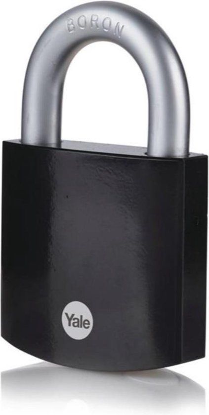 Yale Hangslot Gehard Staal Zwart 62mm