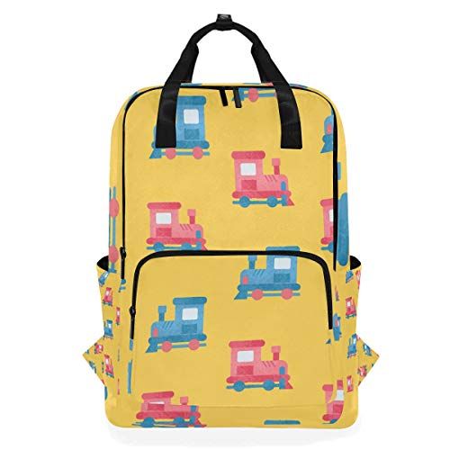 MONTOJ Reizen Rugzak Hand Geschilderd Vintage Auto Patroon School Rugzak - 5712279515080