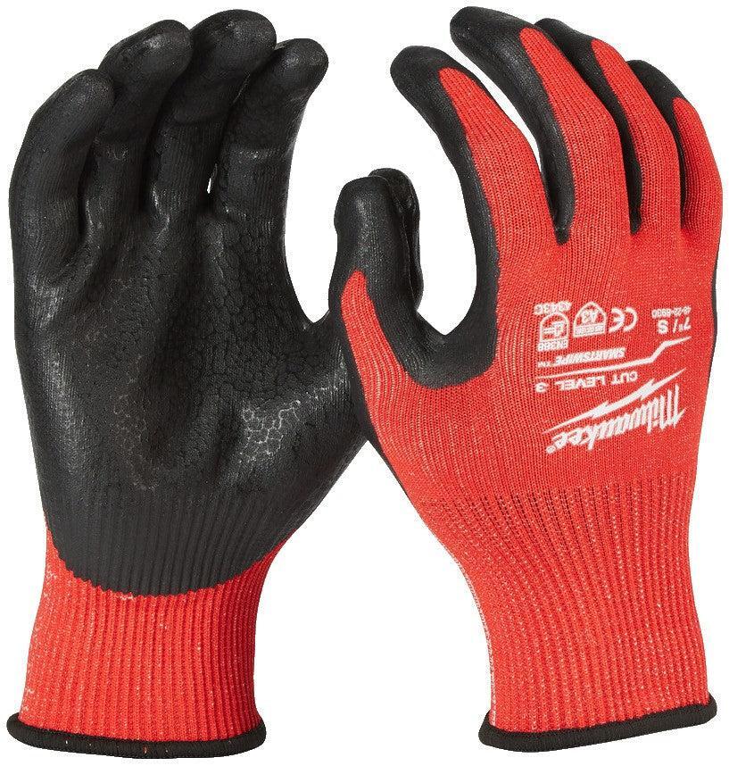 Milwaukee snijklasse 3 gedimde handschoenen. Cut Level 3 Gloves - M / 8 - 1pc - 4932471420