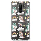 ERT GROUP mobiel telefoonhoesje voor Xiaomi REDMI 9 origineel en officieel erkend Babaco patroon Unicorn 001 optimaal aangepast aan de vorm van de mobiele telefoon, gedeeltelijk bedrukt