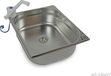 Inox camping spoelbak met kraan en afvoer voor Volkswagen T4, T5 en T6