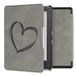 kwmobile hoes compatibel met Kobo Glo HD/Touch 2.0 - Hoesje voor ereader in grijs - Brushed Hart