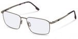 Rodenstock R7154 Brilmonturen Mannen Rechthoekig Metaal Bruin, donker bruin