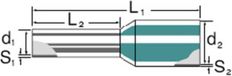 Weidmüller 9019140000 Adereindhulzen 1.5 mm² Deels geïsoleerd Zwart 500 stuk(s)