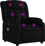 vidaXL Massagestoel Zwart Kunstleer