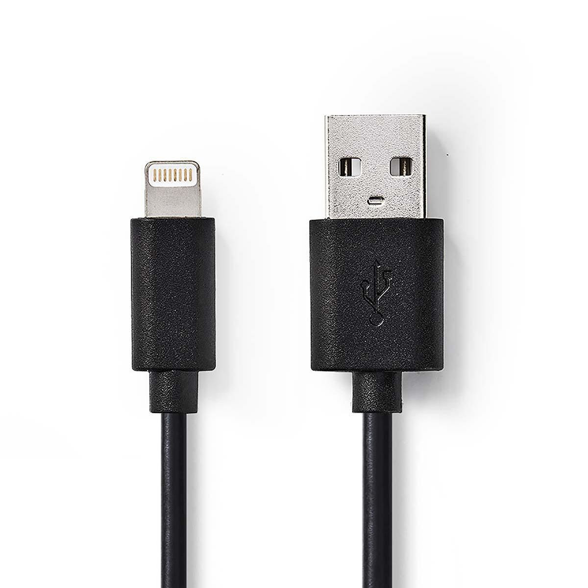 Nedis CCGW39300BK10 USB-kabel - 1 m - Zwart