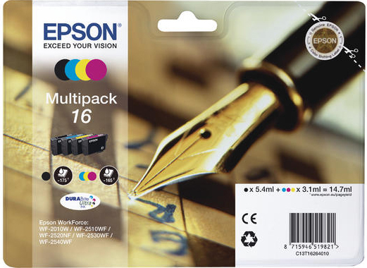 Epson Pen and crossword 16 Series 'Pen and Crossword' multipack single pack / cyaan, geel, magenta, zwart