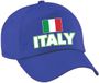 Bellatio Decorations Pet - Blauw - Italië - Vlaggen/Landen Thema
