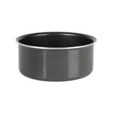 Crealys 523575 steelpan van geperst aluminium, zwart, Ø 16 cm, hoogte 7,5 cm, anti-aanbaklaag, zonder PFOA, compatibel met DECLIC NEW-handgreep (niet inbegrepen), voor alle warmtebronnen, inclusief