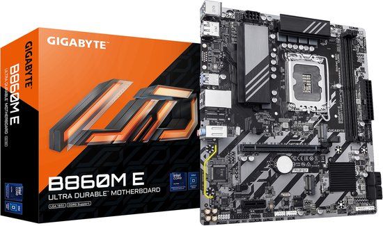 GIGABYTE B860M E moederbord Intel B860 LGA 1851 micro ATX