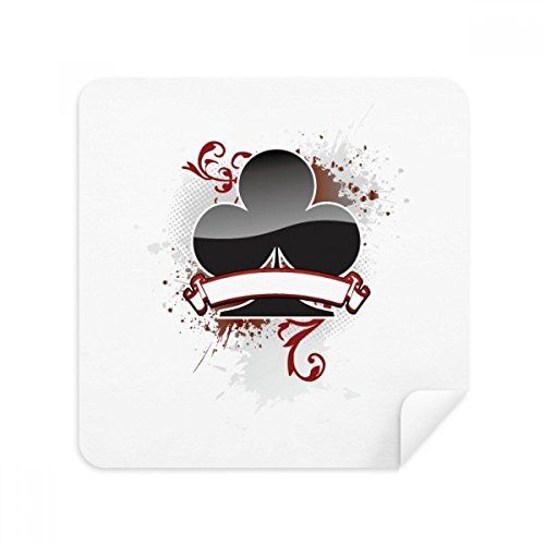 DIYthinker Speelkaarten Gokken Gebruiksvoorwerpen Chips Patroon Bril Schoonmaken Doek Telefoon Scherm Cleaner Suede Stof 2 stks