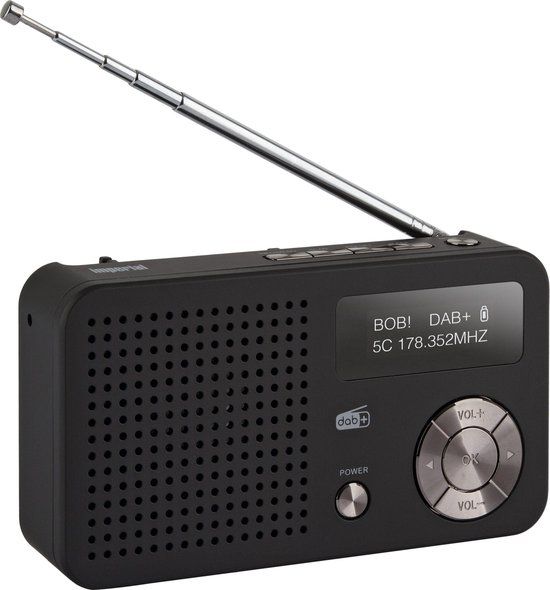 Imperial Dabman 13 - Draagbare DAB+ / FM Radio met MP3 - Zwart