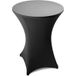 ESTEXO Nappe de table haute de bar fête extensible en Polyester Ø 60 70 80 cm 80 cm Ø / Anthracite