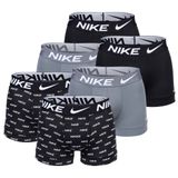 Nike Boxershorts Trunks Dri-FIT Micro Set van 6 Zwart/GrijsLogo Mannen XL