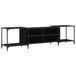 Bol Meuble TV 203x37x50 cm bois travaillé noir