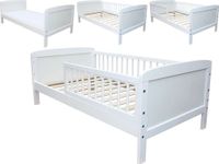 Micoland Juniorbed voor kinderen, 140x70 cm, ombouwbaar, wit