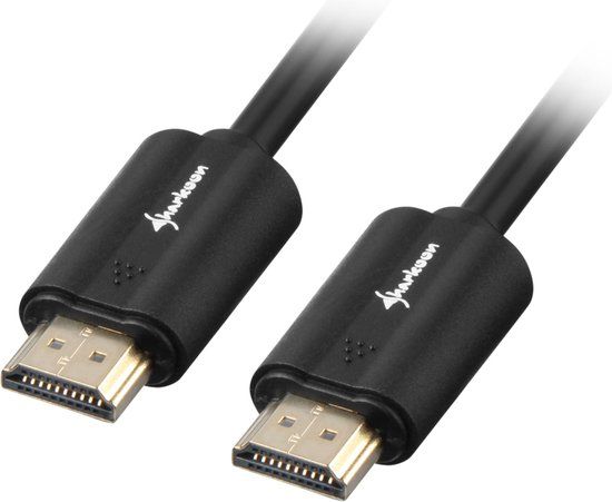Sharkoon HDMI 2.0 Kabel - 2 meter - Zwart