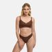 cfab - Comfortbeha met kant - bruin - maat L