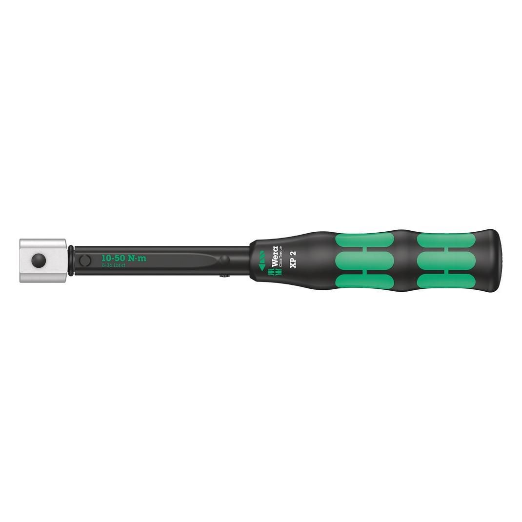 Wera Click-Torque XP 2 draaimomentsleutel met standaardinstellingen voor insteekgereedschappen, 10-50 Nm, 10 Nm
