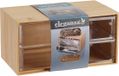 Eleganza bureau/hobby organizer - 2 lades - 18 x 10 x 9 cm - bamboe hout