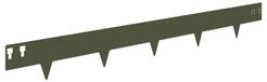 Acier Bordure de pelouse 10 pcs 100 x 12 cm vert olive