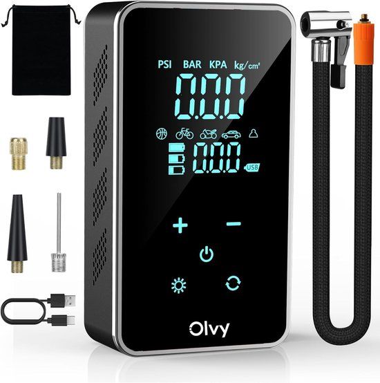 Merkloos SnelShoppen Olvy Compressor Bandenpomp