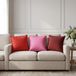 vidaXL Kussensloop 6 st houten rood 40 x 40 cm polyester