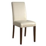 Bolero GH444 eetkamerstoelen, kunstleer, 510 mm hoog, crème (Pack van 2)