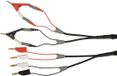 Schützinger Meetsnoer Stekker 4 mm Kelvin-klem 70.00 cm Zwart, Rood, Wit 1 stuk(s)