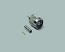 BKL Electronic 0419401 TNC-connector met omgekeerde polariteit, recht, 50 Ohm, Zilver