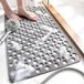 TEMIR Badmat antislip met zuignappen en afvoergaten, zachte machinewasbare douchemat, antislip badmat (43 x 73 cm)