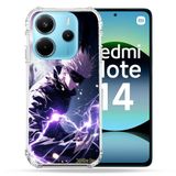 Cokitec Xiaomi Redmi Note 14 4G Manga Jujustu Kaisen Gojo Saturo Versterkte hoes