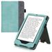 kwmobile flip cover compatibel met Amazon Kindle Paperwhite (11. Gen - 2021) - Hoes met handgreep voor e-reader in mintgroen/donkergrijs